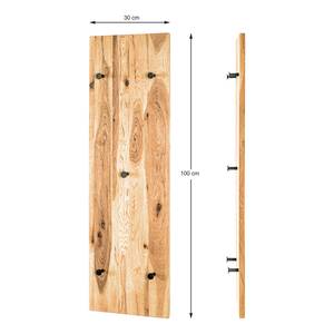 Garderobepaneel Oderen I Bruin - Massief hout - 30 x 100 x 6 cm