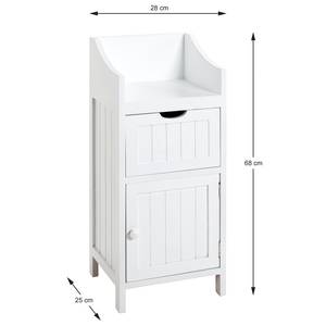 Commode La Hume II Bois massif - Blanc