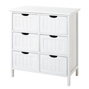 Commode La Hume I Bois massif - Blanc