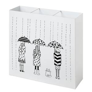 Porte-parapluie Le Perrier Métal - Blanc - Largeur : 50 cm