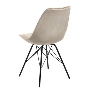 Chaises Bonito (lot de 2) Velours / Fer - Noir - Sable