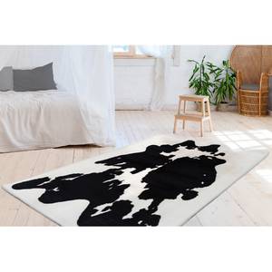 Tapis épais Rabbit 500 Rond Noir / Blanc - 160 x 230 cm