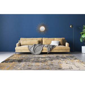 Laagpolig vloerkleed Sinai 225 viscose - grijs/goudkleurig - 160 x 230 cm