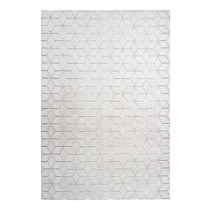 Tapis Vivica 125 Blanc / Rose - 120 x 160 cm