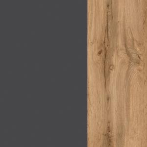 Meuble haut Sorrento I Gris / Imitation chêne wotan - Largeur : 40 cm