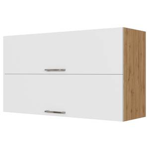 Wandkast Sorrento II Eikenhoutlook wotan/Wit - Breedte: 100 cm