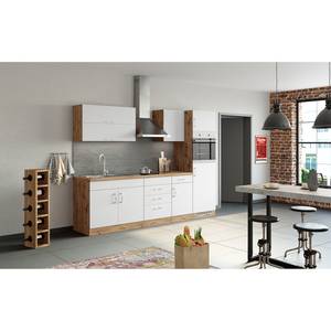 Küchenzeile Sorrento V Wotaneiche Dekor / Weiß - Ohne Elektrogeräte