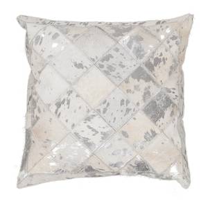 Coussin Lavish Cuir - Argenté - 45 x 45 cm