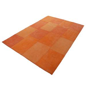 Laagpolig vloerkleed Lyrical I katoen - Oranje - 120 x 170 cm