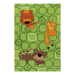 Kindervloerkleed Sam Animals acryl - Groen