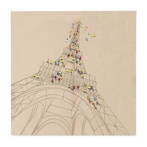 Impression sur toile Trip to Paris Toile - Beige
