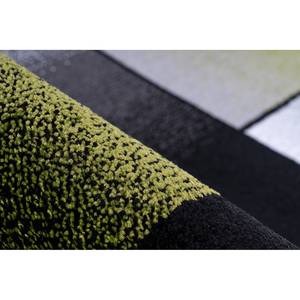 Laagpolig vloerkleed Broadway III kunstvezels - Grijs/groen - 200 x 290 cm