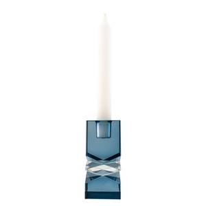 Bougeoir Mira Verre cristallin - Bleu