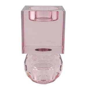 Bougeoir Torcello Verre cristallin - Rose