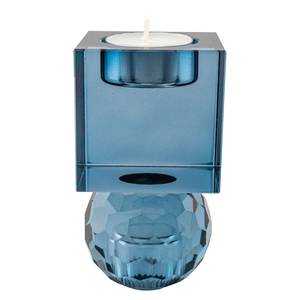 Bougeoir Torcello Verre cristallin - Bleu