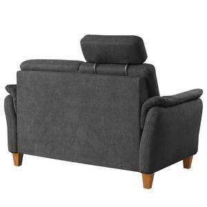 Sofa Baulon (2-Sitzer) Flachgewebe - Flachgewebe Ama: Dunkelgrau