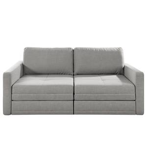 Sofa Guillac (2-Sitzer) Flachgewebe - Flachgewebe Gila: Grau - Mit Schlaffunktion