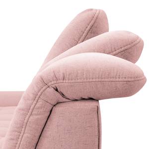 Ecksofa Boussay Webstoff - Webstoff Neli: Rosa - Longchair davorstehend links - Mit Schlaffunktion