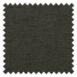 Canapé d’angle Boussay Tissu - Tissu Neli: Anthracite - Méridienne courte à gauche (vue de face) - Sans fonction couchage