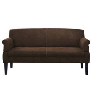 Sofa Gramont (3-Sitzer) Antiklederlook - Microfaser Priya: Dunkelbraun