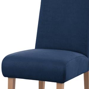 Chaise capitonnée Juillac Tissage à plat - Tissu Olea: Bleu