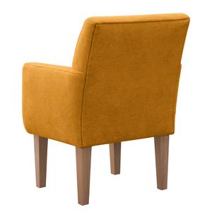 Fauteuil Gramont Tissage à plat - Tissu Eteri: Jaune moutarde