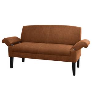Sofa Gramont (2-Sitzer) Antiklederlook - Microfaser Priya: Cognac