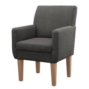 Fauteuil Gramont vlakweefsel - Platweefsel Eteri: Grijs