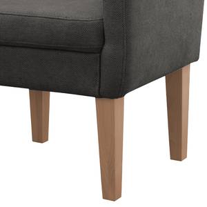 Fauteuil Gramont vlakweefsel - Platweefsel Eteri: Grijs