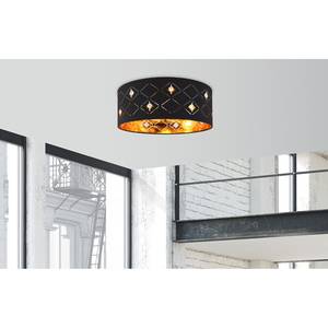 Plafondlamp Morieux textielmix/ijzer - 3 lichtbronnen