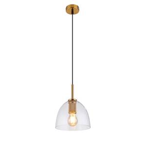 Suspension Adara VIII Verre transparent / Fer - 1 ampoule