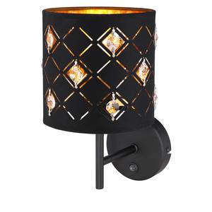 Wandlamp Abbey textielmix/ijzer - 1 lichtbron