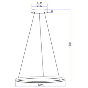 LED-hanglamp Ralph III polypropeen/ijzer - 1 lichtbron