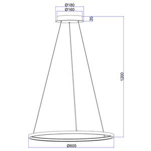 LED-hanglamp Ralph IV polypropeen/ijzer - 1 lichtbron