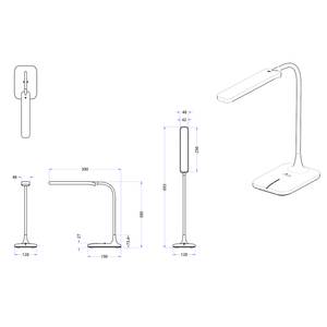 LED-Tischleuchte Urano Polypropylen - 1-flammig