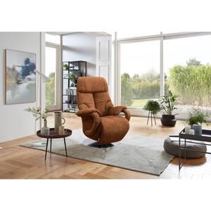 Fauteuil relax Foulbec Microfibre - Microfibre Priya: Cognac - Fonction relaxation