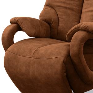 Fauteuil relax Foulbec Microfibre - Microfibre Priya: Cognac - Fonction relaxation