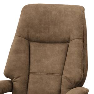 Relaxfauteuil Givors microvezel - Microvezel Priya: Taupe - Relaxfunctie