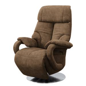 Fauteuil relax Foulbec Microfibre - Microfibre Priya: Taupe - Fonction relaxation
