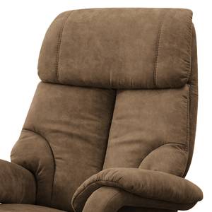 Fauteuil relax Foulbec Microfibre - Microfibre Priya: Taupe - Fonction relaxation