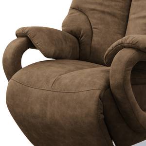 Fauteuil relax Foulbec Microfibre - Microfibre Priya: Taupe - Fonction relaxation