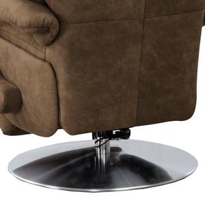 Fauteuil relax Foulbec Microfibre - Microfibre Priya: Taupe - Fonction relaxation