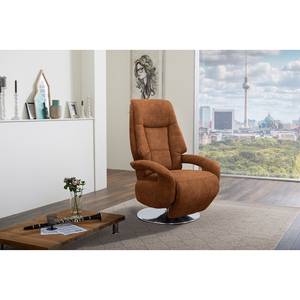 Relaxfauteuil Givors microvezel - Microvezel Priya: Cognackleurig - Relaxfunctie