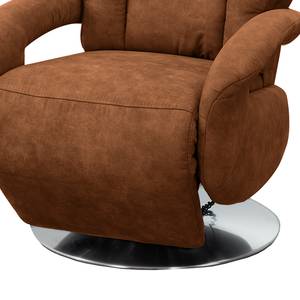 Fauteuil relax Givors Microfibre - Microfibre Priya: Cognac - Fonction relaxation