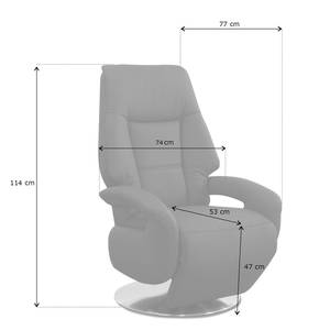 Relaxfauteuil Givors microvezel - Microvezel Priya: Cognackleurig - Relaxfunctie