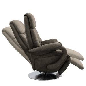 Relaxfauteuil Foulbec microvezel - Microvezel Priya: Antracitekleurig - Relaxfunctie