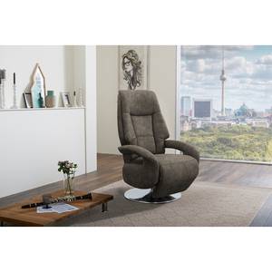 Relaxfauteuil Givors microvezel - Microvezel Priya: Antracitekleurig - Relaxfunctie - Met opstahulp