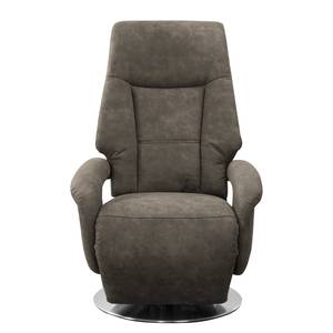 Relaxfauteuil Givors microvezel - Microvezel Priya: Antracitekleurig - Relaxfunctie - Met opstahulp