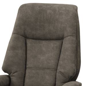 Relaxfauteuil Givors microvezel - Microvezel Priya: Antracitekleurig - Relaxfunctie - Met opstahulp