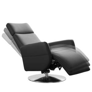 Fauteuil relax Bosville Cuir véritable - Cuir Pua: Noir - Fonction relaxation - Réglage électrique : 2 moteurs avec batterie